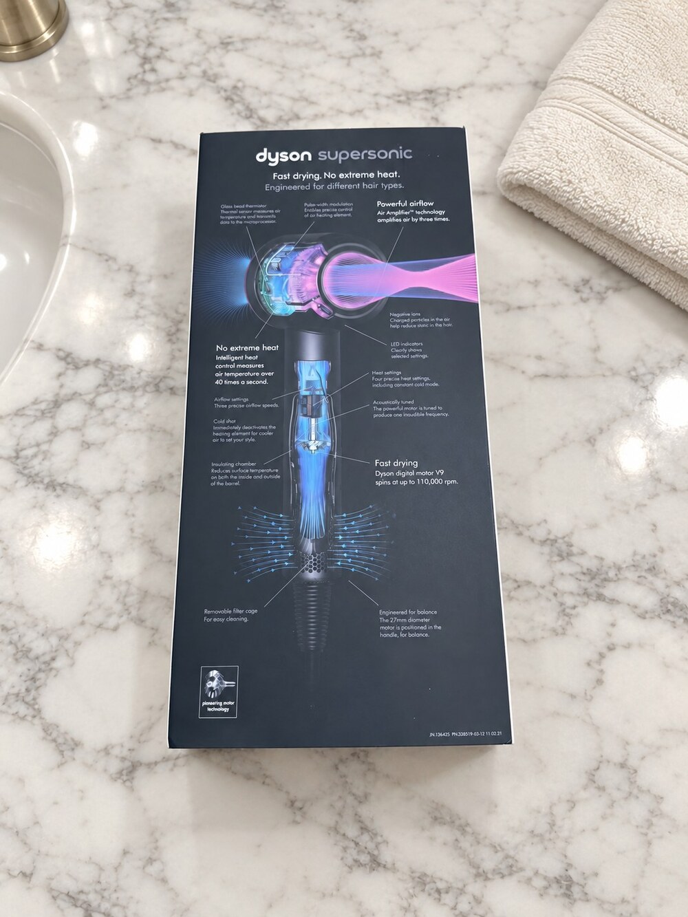 Dyson Supersonic Pink-Accent Hair Dryer with Box - Picture 8 of 10